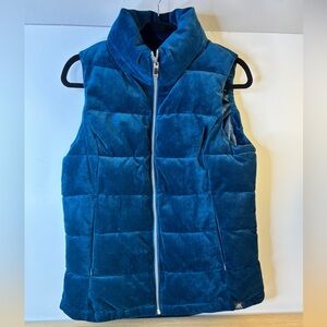 ZeroXposur Teal Gem‎ Soft Velour Puffer Zip Vest Woman’s Medium